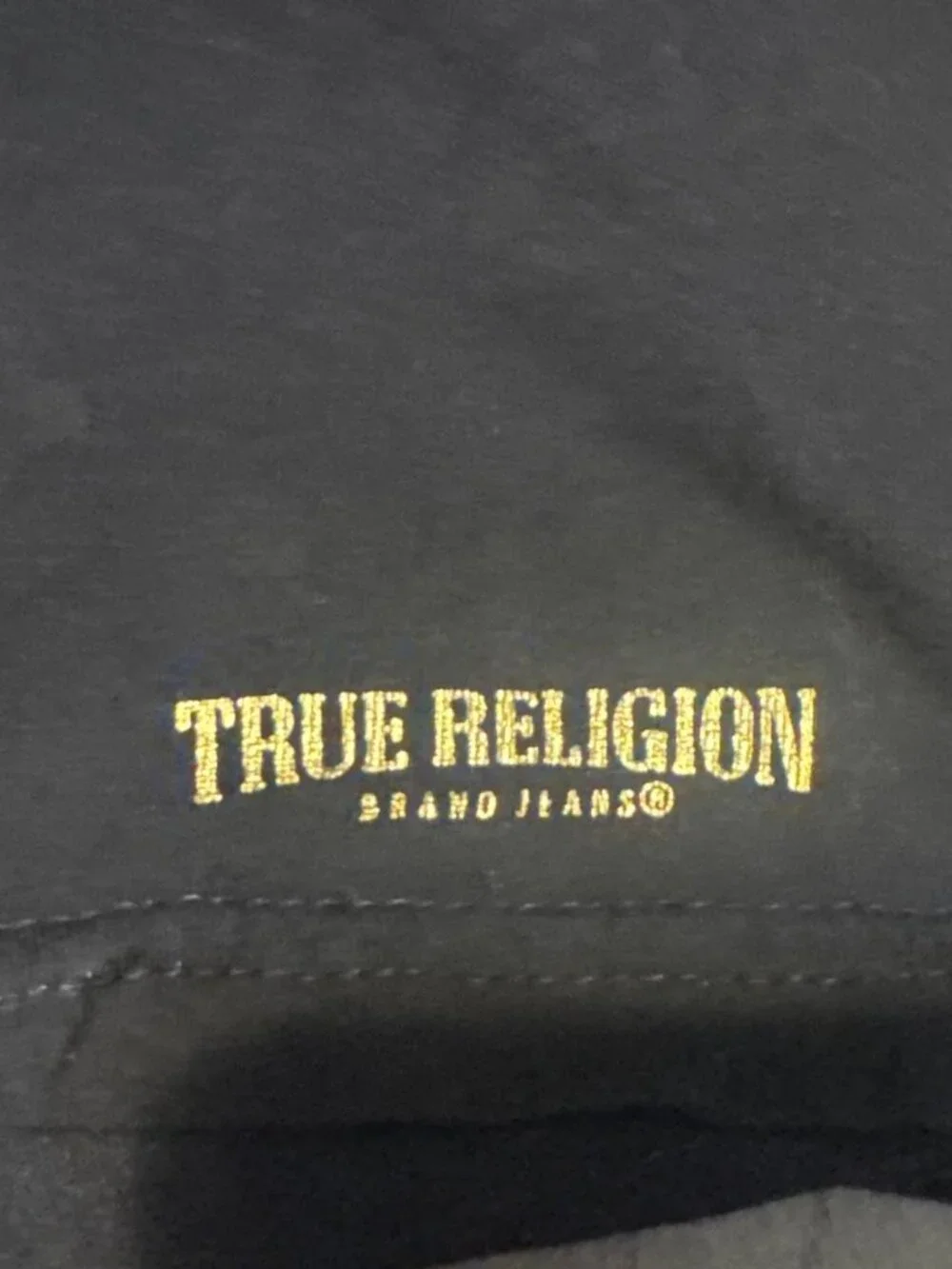 True Religion Black Tee, SIze Large, New Authentic